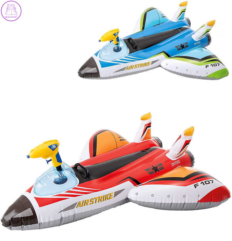 INTEX Raketa nafukovací s vodní pistolí 117x117cm plavidlo na vodu 57536