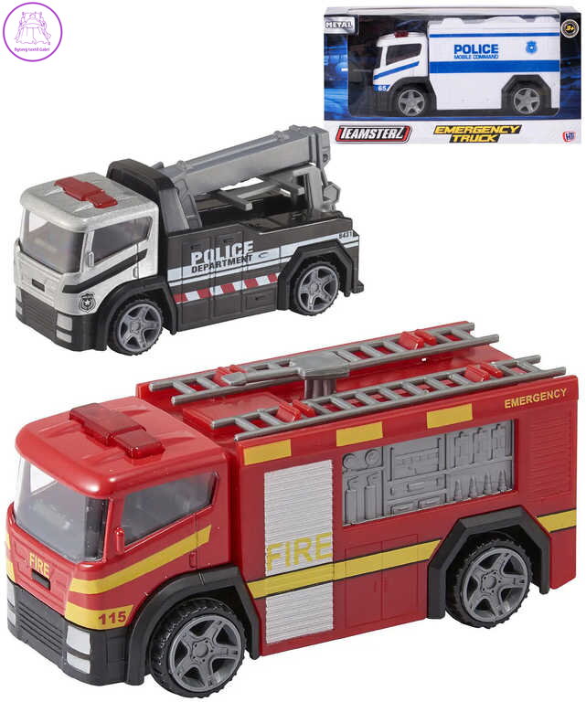 Teamsterz auto kovové vozidlo 1:43 záchranáři 3 druhy v krabici