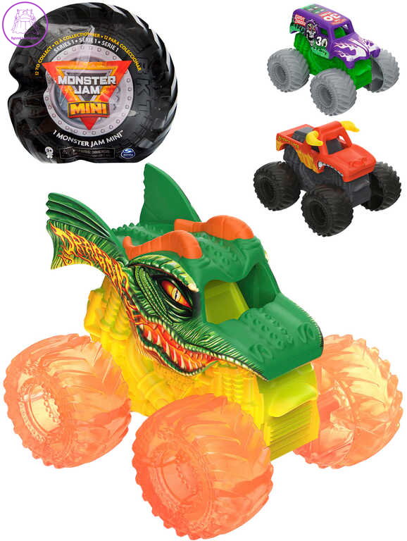 SPIN MASTER Auto Monster Jam mini sběratelské 12 druhů serie 1 v sáčku