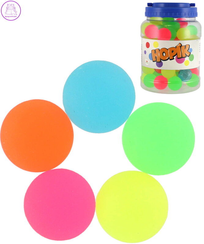 Hopík 32mm skákací míček skákačák jednobarevný neon 5 barev