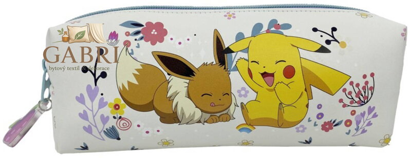 Pokémon pouzdro na tužky dětský dívčí penál 28x8cm Flowers