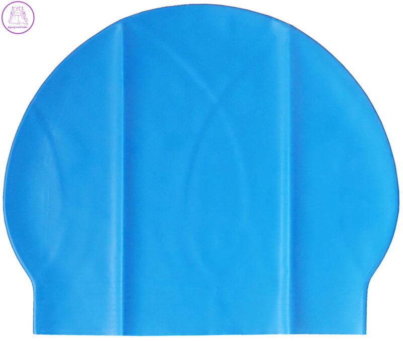EFFEA Čepice plavecká koupací latexová do vody světle modrá