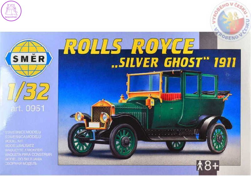 SMĚR Model auto Rolls Royce Silver Ghost 1911 1:32 (stavebnice auta)