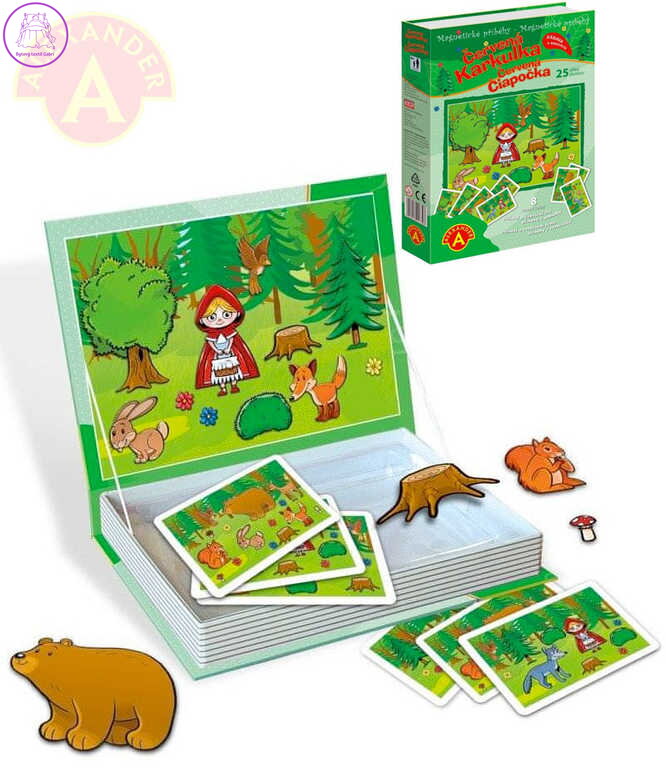 ALEXANDER Příběhy magnetické Červená Karkulka 25 dílků v krabici