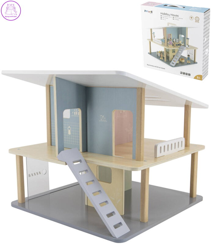 VIGA DŘEVO PolarB Chaloupka domeček pro panenky *DŘEVĚNÉ HRAČKY*