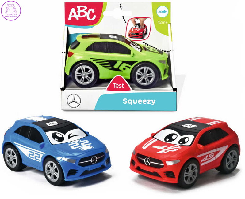 DICKIE ABC Baby auto měkké Mercedes Squeezy zpětný chod s očima