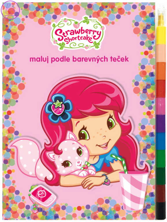 AKIM Maluj podle barevných teček Jahůdka (Strawberry Shortcake)