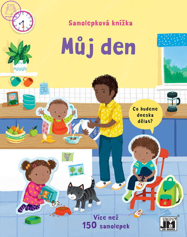 JIRI MODELS Samolepková knížka Můj den 150 samolepek