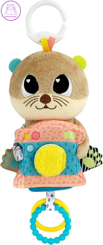 LAMAZE PLYŠ Vydrýsek Arty závěsné zvířátko s aktivitami pro miminko
