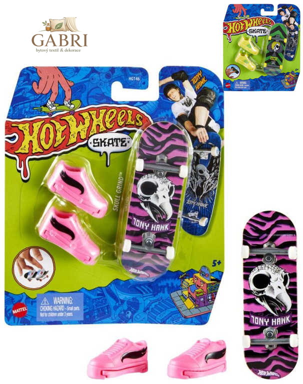 MATTEL HOT WHEELS Fingerboard set skateboard + 1 pár bot různé druhy