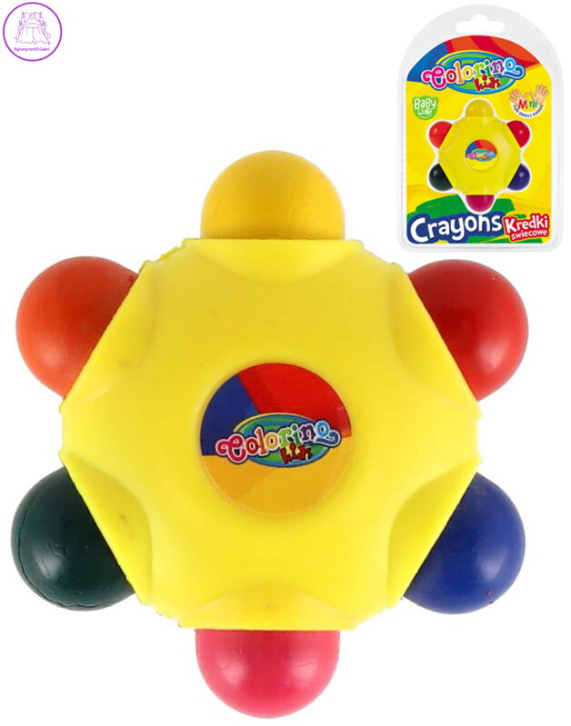 Voskovky pastelky Colorino hvězda pro nejmenší 6 barev 6v1