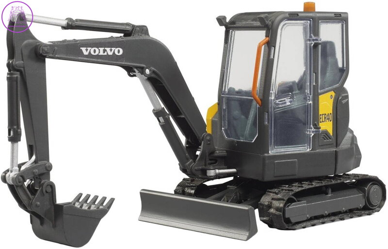 BRUDER 02465 Minibagr rypadlo Volvo ECR40 1:16 plast