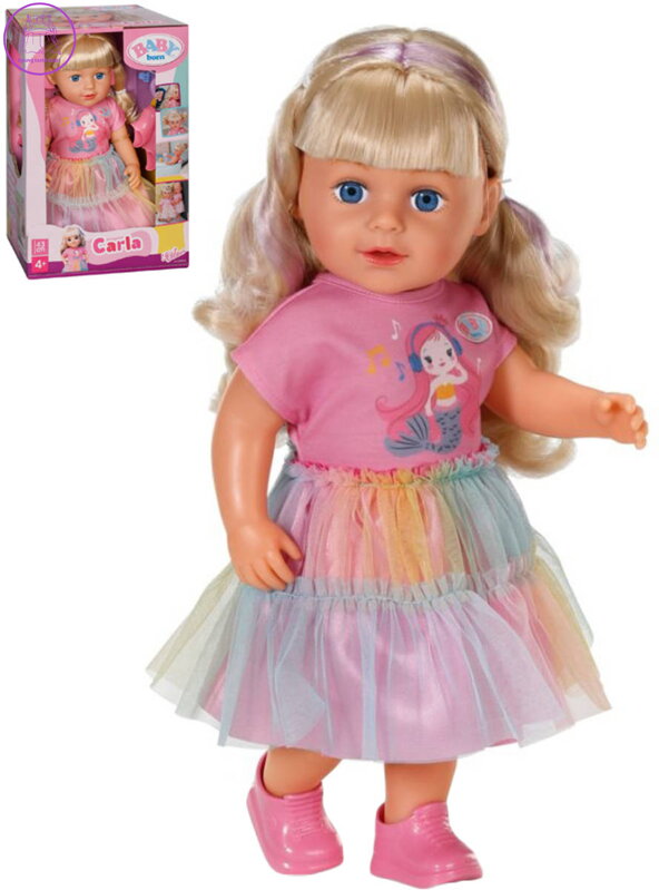 ZAPF BABY BORN Panenka Carla 43cm set s kadeřnickými doplňky