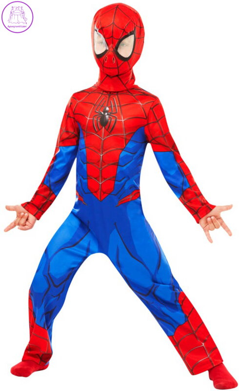 KARNEVAL Šaty Spiderman vel. M (110-116cm) 5-6 let *KOSTÝM*