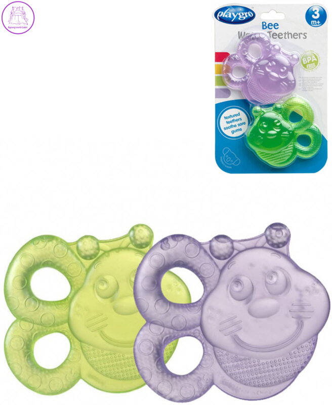 PLAYGRO Kousátko chladivé baby včelka vodní set 2ks pro miminko