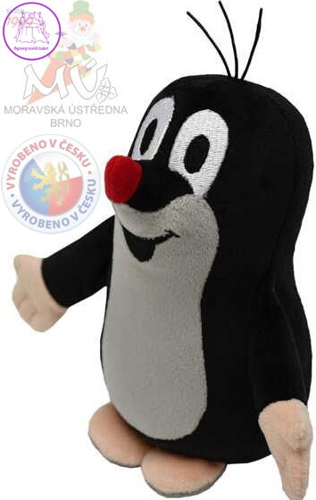 MORAVSKÁ ÚSTŘEDNA Krtek 16 cm stojící Krteček *PLYŠOVÉ HRAČKY*
