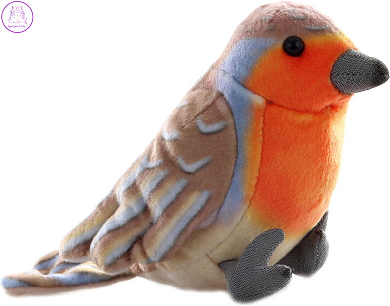 PLYŠ Pták Červenka 16cm ECO *PLYŠOVÉ HRAČKY*