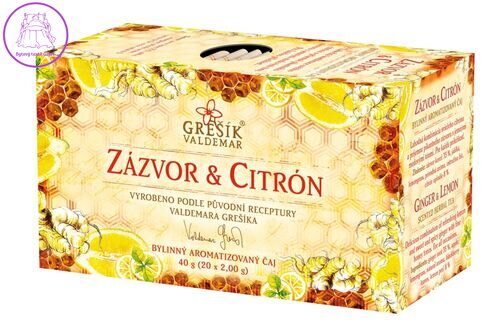 Grešík Zázvor & Citrón & Med 20 x 2,0 g