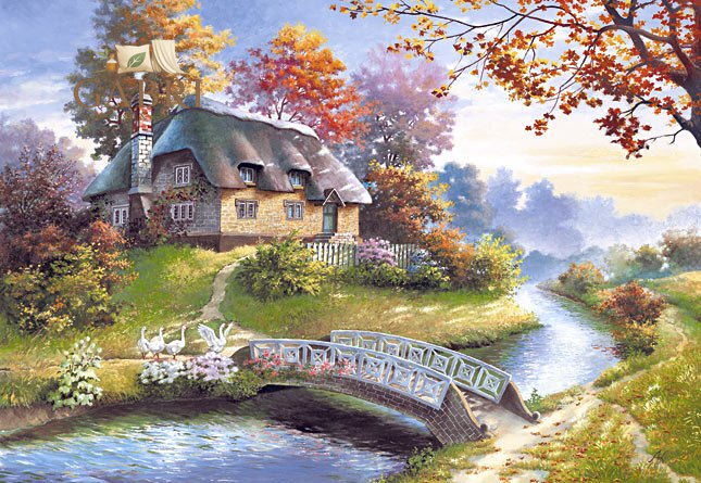 CASTORLAND Puzzle Chalupa 1500 dílků