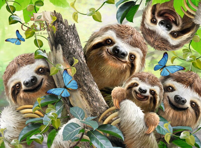 RAVENSBURGER Puzzle Lenochodí selfie 500 dílků