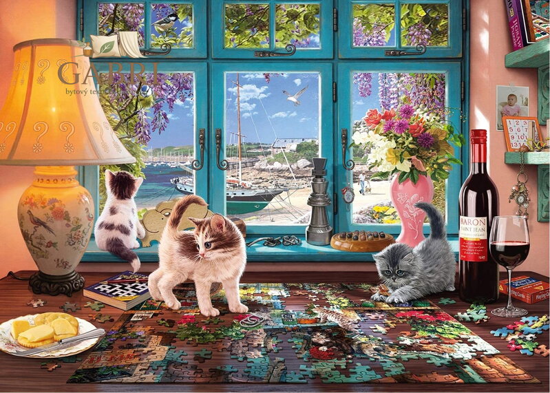 SCHMIDT Puzzle Stůl milovníka puzzle 1000 dílků