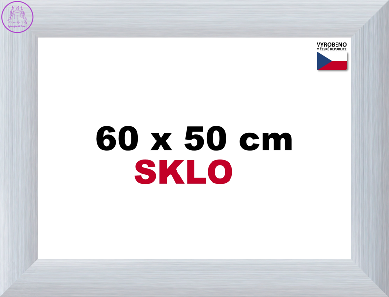 BFHM Alaska hliníkový rám na puzzle 60x50cm - stříbrný