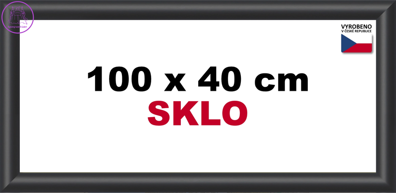 BFHM Plastový rám na puzzle 100x40cm - černý