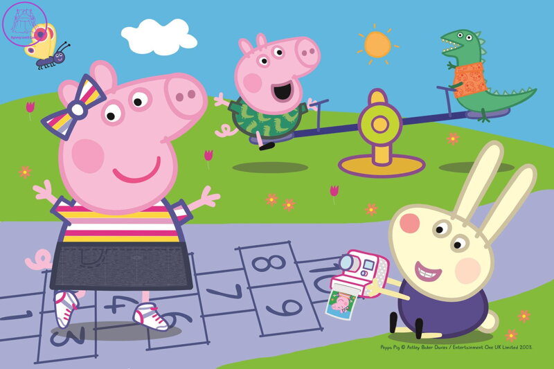 TREFL Puzzle Prasátko Peppa: Skákací panák 54 dílků
