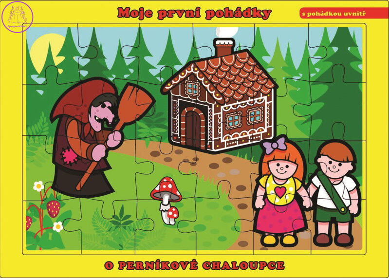 TEDDIES Puzzle O Perníkové chaloupce 24 dílků