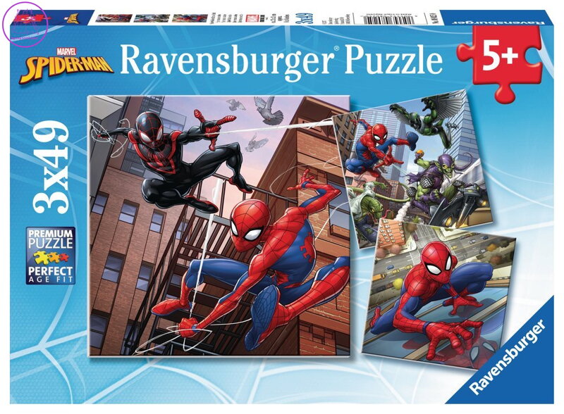 RAVENSBURGER Puzzle Spiderman 3x49 dílků