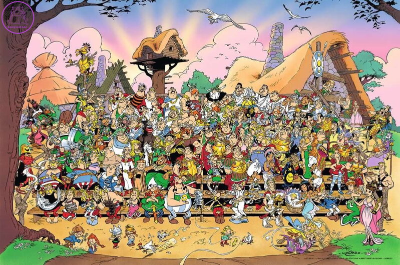 RAVENSBURGER Puzzle Asterix a Obelix: Rodinná fotka 3000 dílků