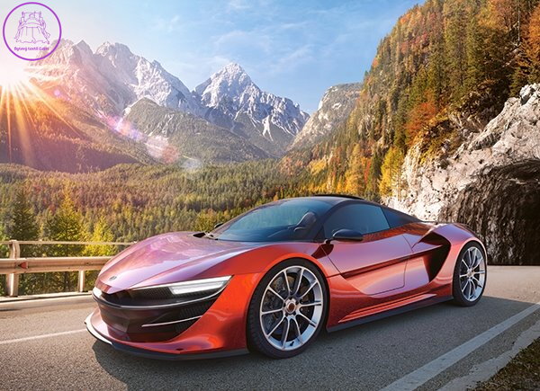 CASTORLAND Puzzle Sportovní auto 100 dílků