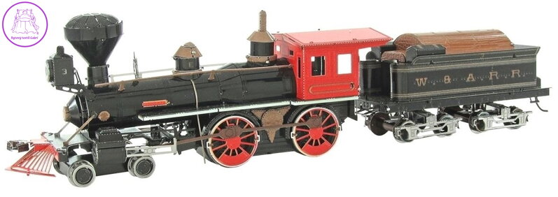 METAL EARTH 3D puzzle Wild West: 4-4-0 Lokomotiva