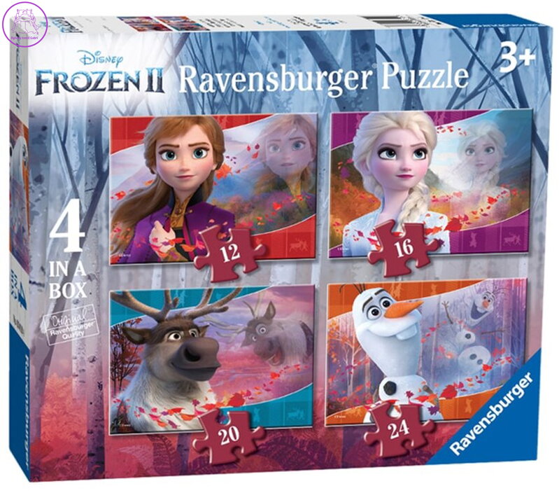 RAVENSBURGER Puzzle Ledové království 2, 4v1 (12,16,20,24 dílků)