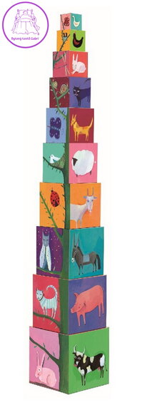 DJECO Krabičková věž Příroda a zvířátka