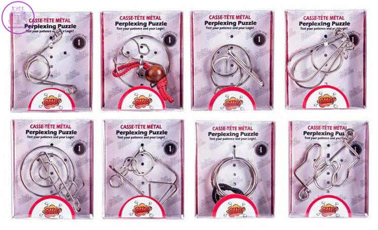 Kovový hlavolam 1ks - Obtížnost 1 (mix)