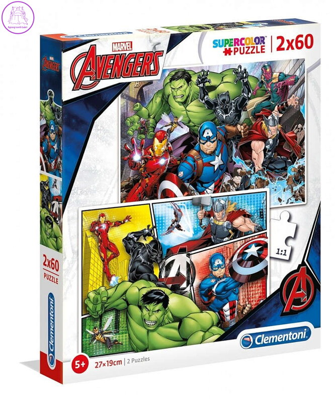CLEMENTONI Puzzle Avengers 2x60 dílků