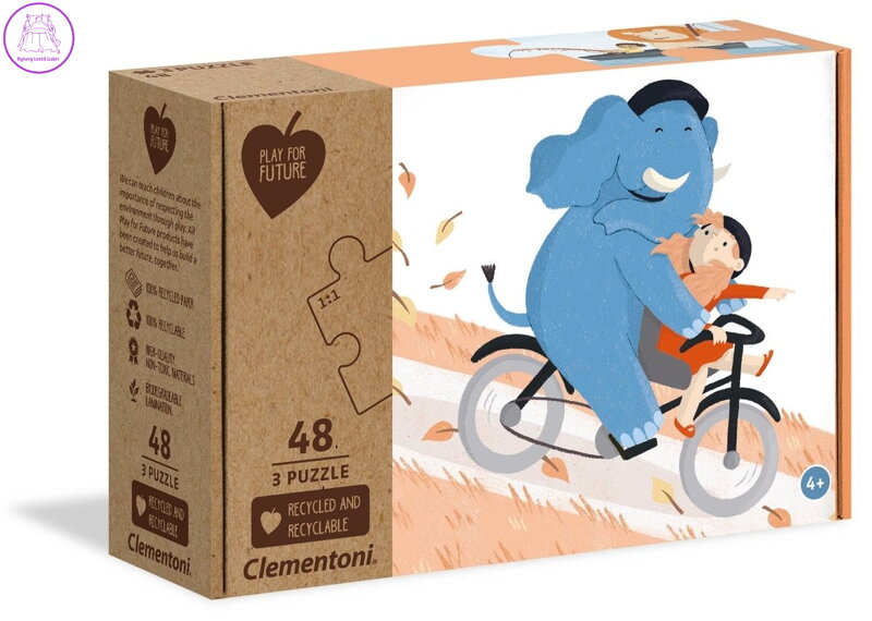CLEMENTONI Play For Future Puzzle Buď můj přítel 3x48 dílků