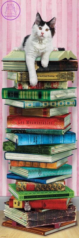 EUROGRAPHICS Vertikální puzzle Akademická kočka 1000 dílků