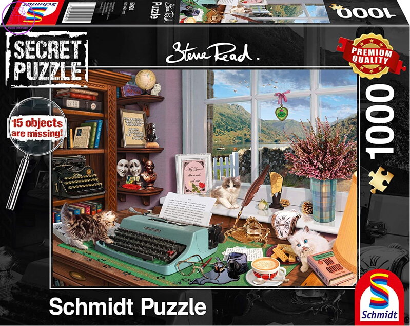 SCHMIDT Secret puzzle Na pracovním stole 1000 dílků