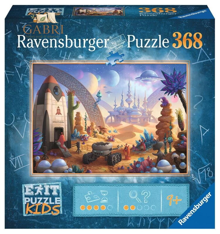RAVENSBURGER Únikové EXIT puzzle Kids Vesmírná mise 368 dílků