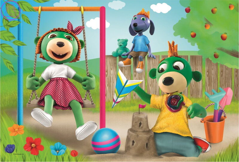 Puzzle Treflíci: Zábava na zahradě 100 dílků