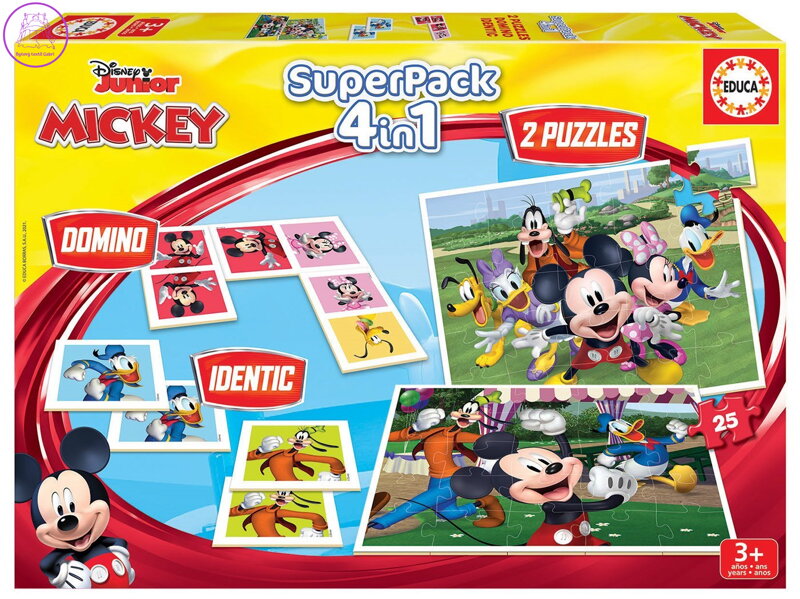 EDUCA Soubor her Mickey a přátelé 4v1