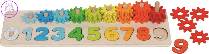 GOKI Třídící hra Naučte se počítat s ozubenými koly