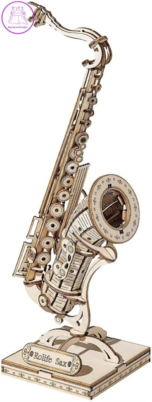 ROBOTIME Rolife 3D dřevěné puzzle Saxofon 136 dílků