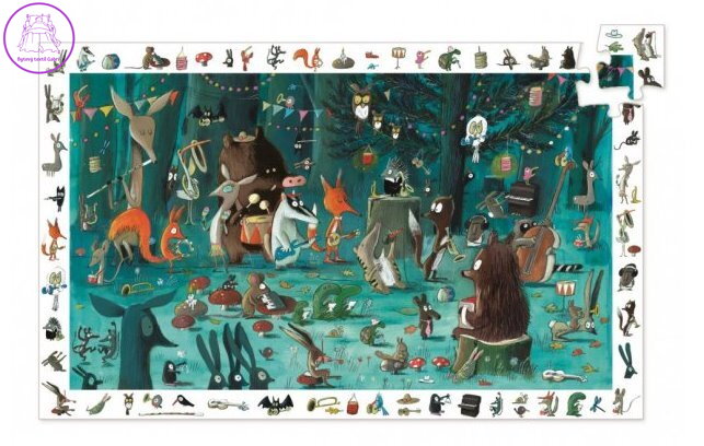 DJECO Puzzle Observation: Lesní orchestr 35 dílků
