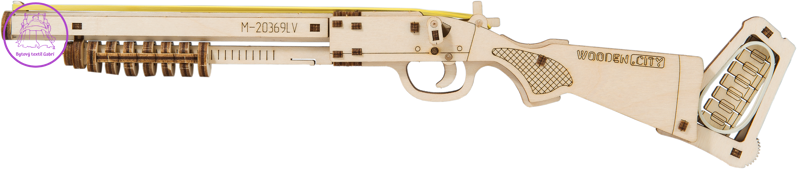 WOODEN CITY 3D puzzle Puška Judgment Day RMT-870, 42 dílů