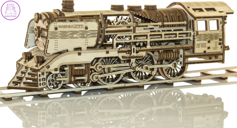 WOODEN CITY 3D puzzle Express s kolejemi 400 dílů