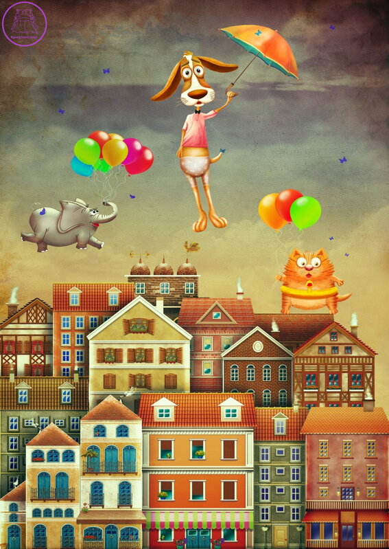 ENJOY Puzzle Nad městem 1000 dílků