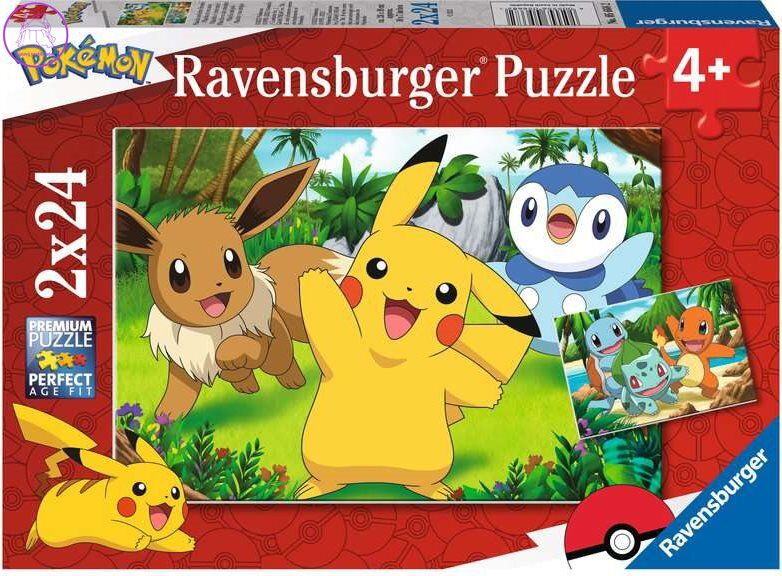 RAVENSBURGER Puzzle Pokémon 2x24 dílků